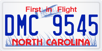 NC license plate DMC9545