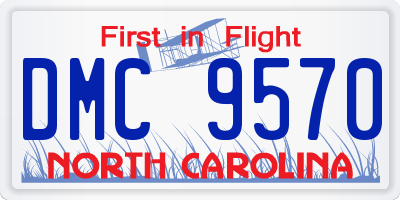 NC license plate DMC9570