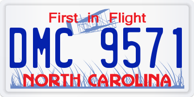 NC license plate DMC9571