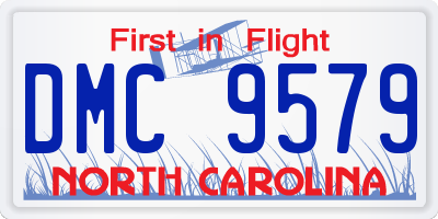NC license plate DMC9579