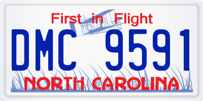 NC license plate DMC9591