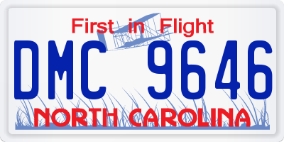 NC license plate DMC9646