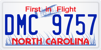 NC license plate DMC9757