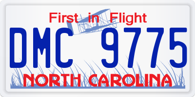 NC license plate DMC9775