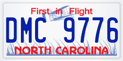 NC license plate DMC9776