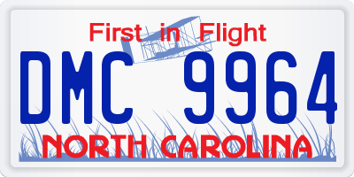 NC license plate DMC9964