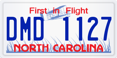 NC license plate DMD1127