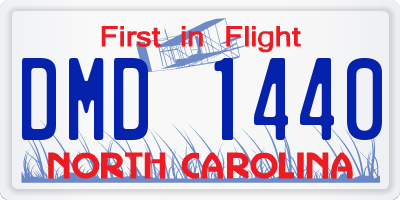 NC license plate DMD1440