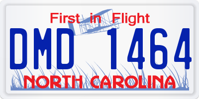 NC license plate DMD1464