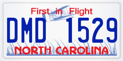 NC license plate DMD1529