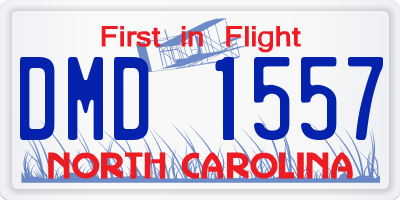 NC license plate DMD1557