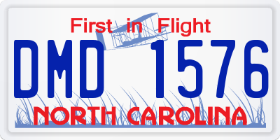 NC license plate DMD1576