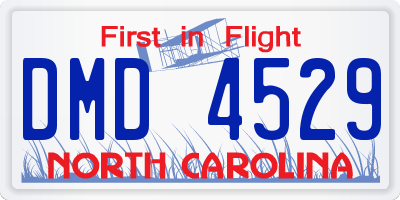 NC license plate DMD4529