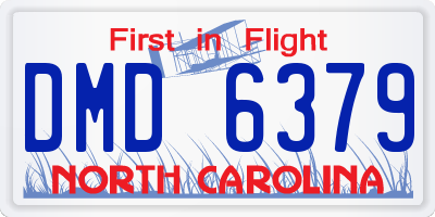 NC license plate DMD6379