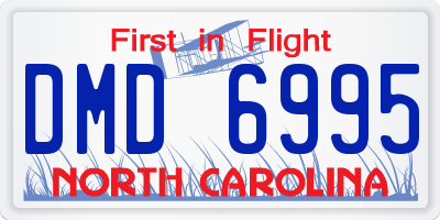 NC license plate DMD6995