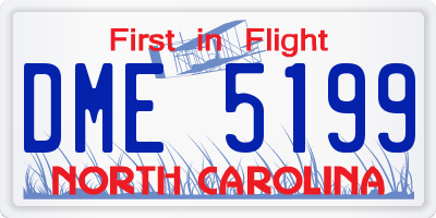 NC license plate DME5199