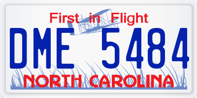 NC license plate DME5484