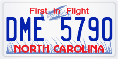 NC license plate DME5790