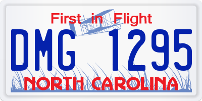 NC license plate DMG1295