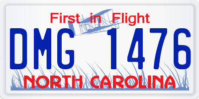 NC license plate DMG1476
