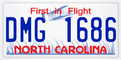 NC license plate DMG1686