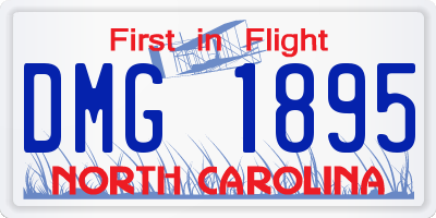 NC license plate DMG1895