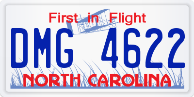 NC license plate DMG4622