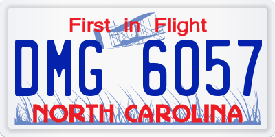 NC license plate DMG6057