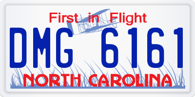 NC license plate DMG6161