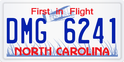 NC license plate DMG6241