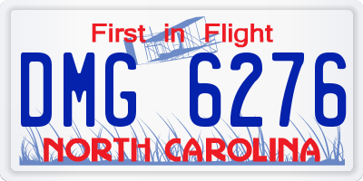 NC license plate DMG6276