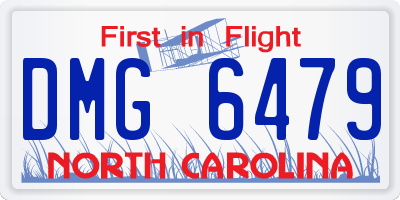 NC license plate DMG6479