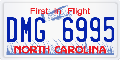 NC license plate DMG6995
