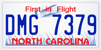 NC license plate DMG7379
