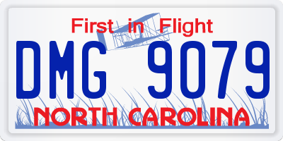 NC license plate DMG9079