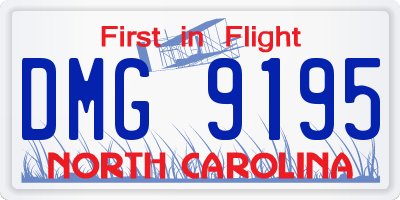 NC license plate DMG9195