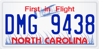 NC license plate DMG9438