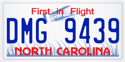 NC license plate DMG9439