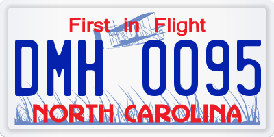 NC license plate DMH0095