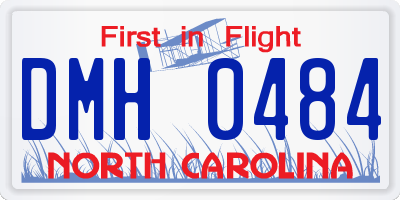 NC license plate DMH0484