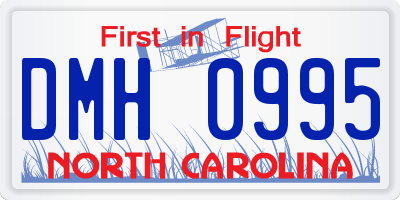 NC license plate DMH0995