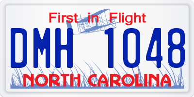 NC license plate DMH1048