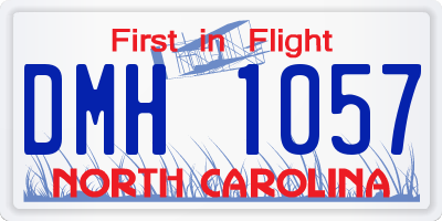 NC license plate DMH1057