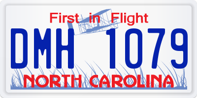 NC license plate DMH1079