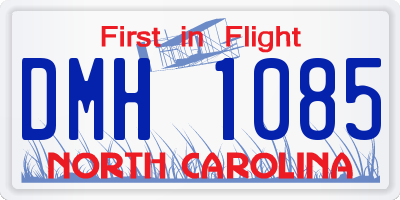 NC license plate DMH1085