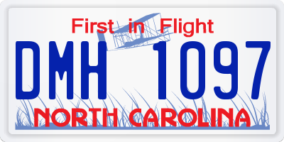 NC license plate DMH1097