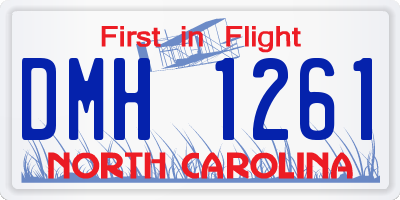 NC license plate DMH1261