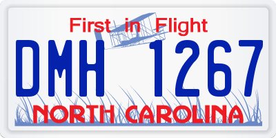 NC license plate DMH1267