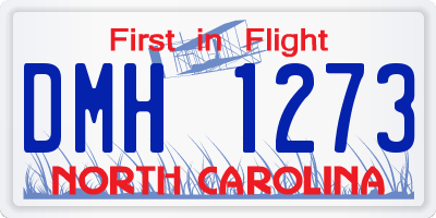 NC license plate DMH1273