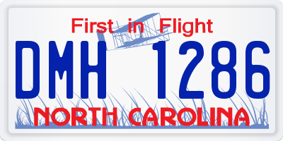 NC license plate DMH1286